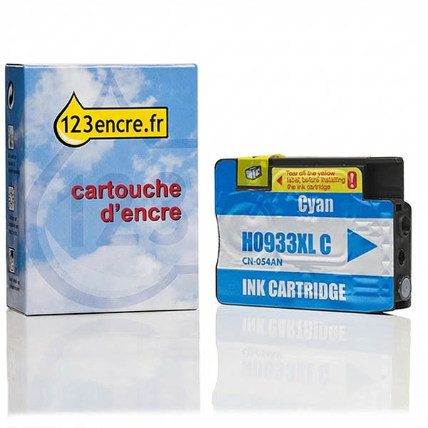 Marque 123encre remplace HP 933XL (CN054AE) cartouche d'encre haute capacité - cyan 044149 - 1