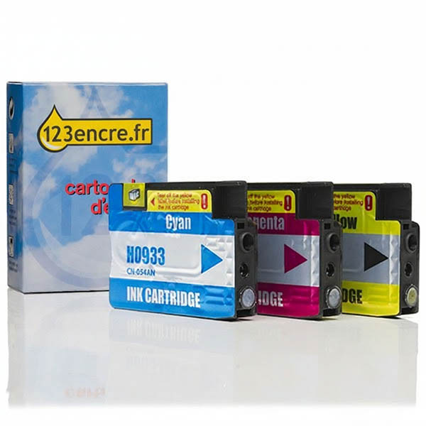 Marque 123encre remplace HP 933 multipack cyan/magenta/jaune 000523 - 1