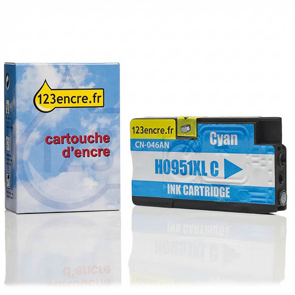 Marque 123encre remplace HP 951XL (CN046AE) cartouche d'encre haute capacité - cyan 044137 - 1