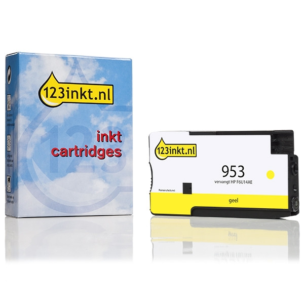 Marque 123encre remplace HP 953 (F6U14AE) cartouche d'encre - jaune 044535 - 1