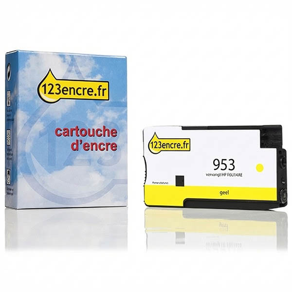 Marque 123encre remplace HP 953 (F6U14AE) cartouche d'encre - jaune 044535 - 1