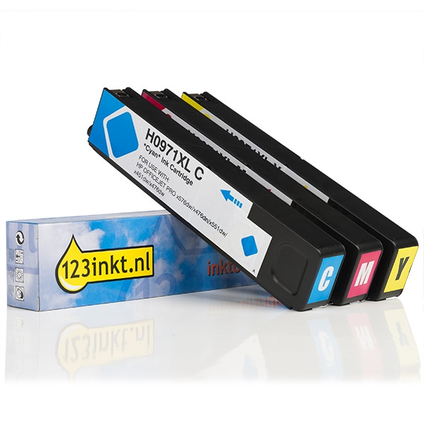 Marque 123encre remplace HP 971XL multipack - cyan/magenta/jaune 160129 - 1