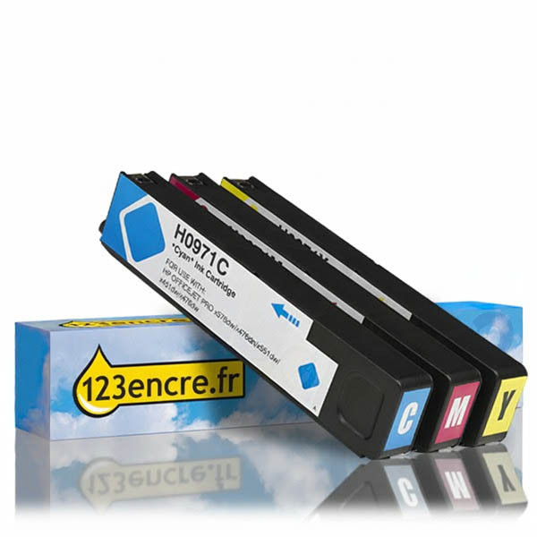 Marque 123encre remplace HP 971 multipack - cyan/magenta/jaune 110815 - 1
