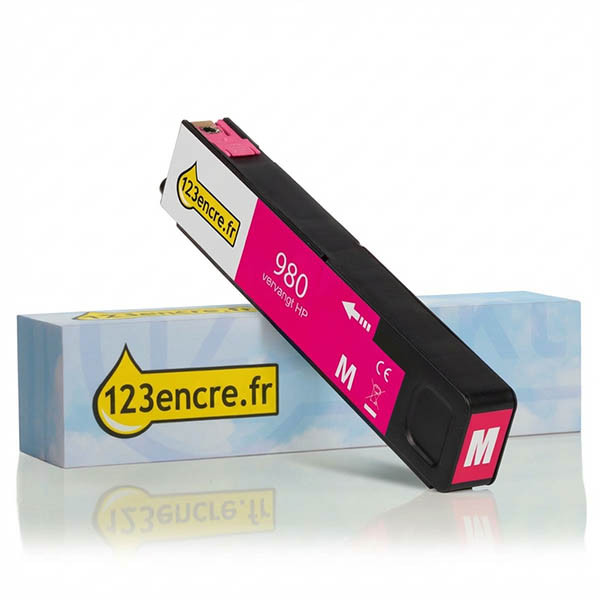 Marque 123encre remplace HP 980 (D8J08A) cartouche d'encre - magenta 044349 - 1