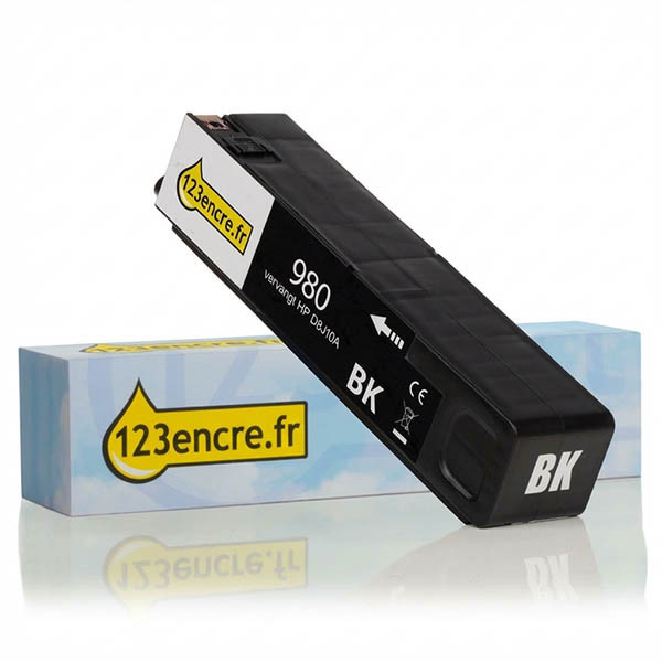 Marque 123encre remplace HP 980 (D8J10A) cartouche d'encre noire 044345 - 1