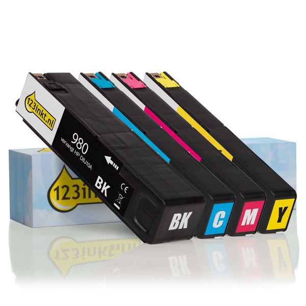 Marque 123encre remplace HP 980 multipack noir/cyan/magenta/jaune 160183 - 1