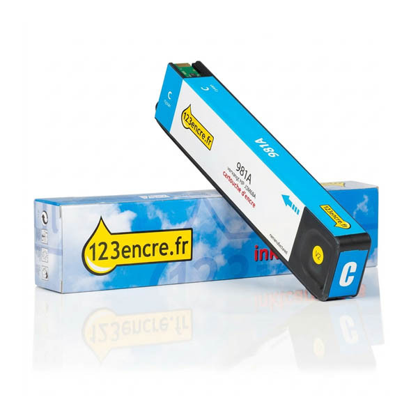 Marque 123encre remplace HP 981A (J3M68A) cartouche d'encre - cyan 044561 - 1