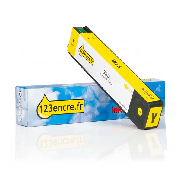 Marque 123encre remplace HP 981A (J3M70A) cartouche d'encre - jaune 044573 - 1
