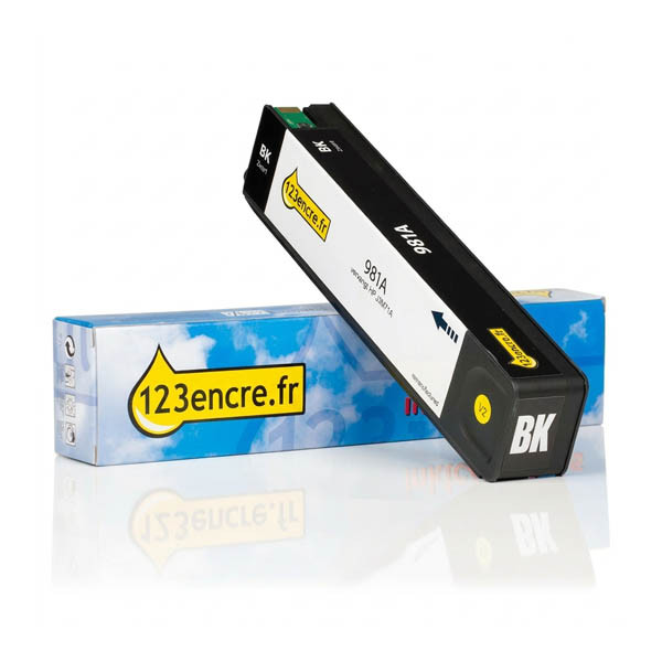 Marque 123encre remplace HP 981A (J3M71A) cartouche d'encre noire 044555 - 1