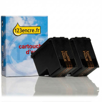 Marque 123encre remplace HP D8J43AE XL pack double noir haute capacité 044333