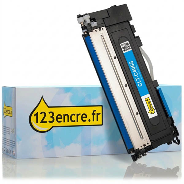 Marque 123encre remplace HP ST984A (CLTC406S) toner cyan 092691 - 1