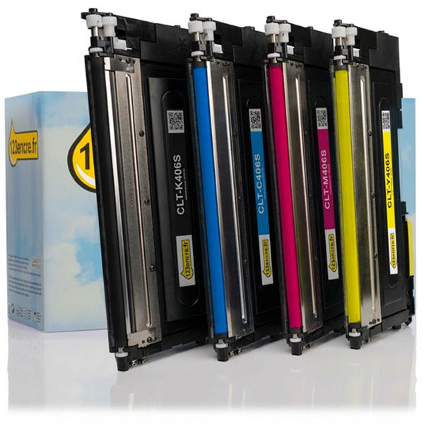 Marque 123encre remplace HP SU375A (CLTP406C) multipack noir + 3 couleurs 092791 - 1