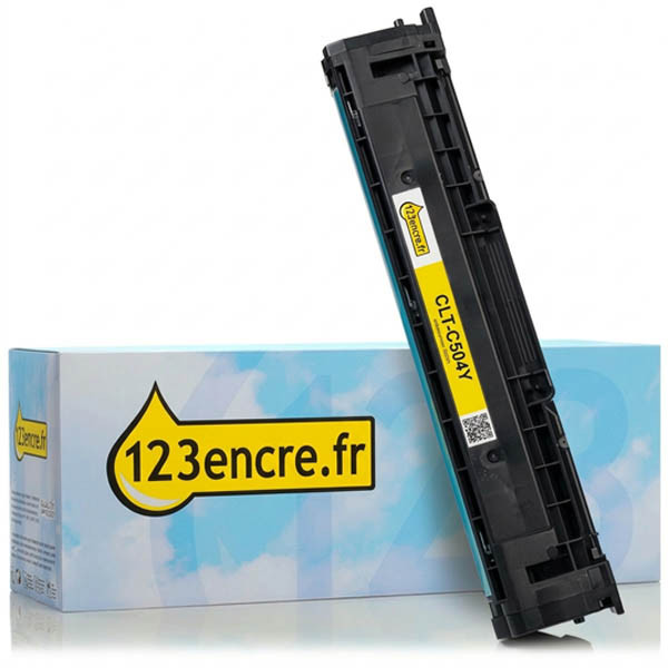 Marque 123encre remplace HP SU502A (CLTY504S) toner jaune 092707 - 1
