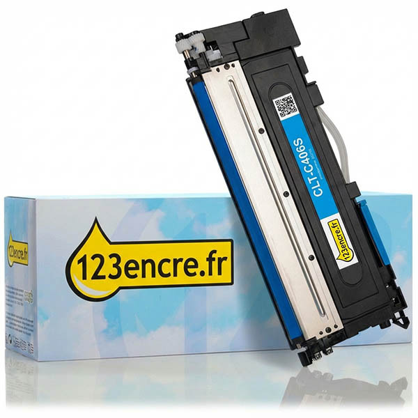 Marque 123encre remplace Samsung CLT-C406S (ST984A) toner cyan 033795 - 1