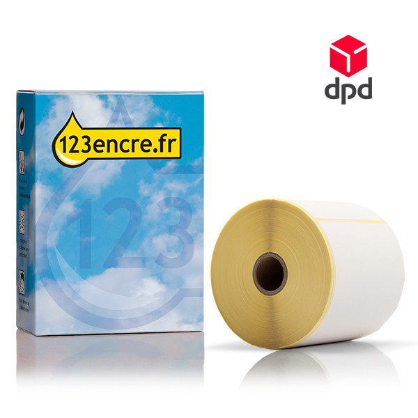 Marque 123encre remplace Zebra Z-Perform 1000D étiquettes DPD (800284-605) 102 x 152 mm (1 rouleau) 653424 - 1