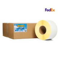 Marque 123encre remplace Zebra Z-Perform 1000D étiquettes FedEx (87809) 102 x 152 mm (4 rouleaux) 653302