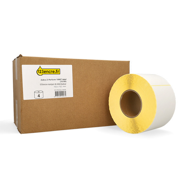 Marque 123encre remplace Zebra Z-Perform 1000T (76180) étiquette 102 x 152 mm (4 rouleaux) 145216 - 1