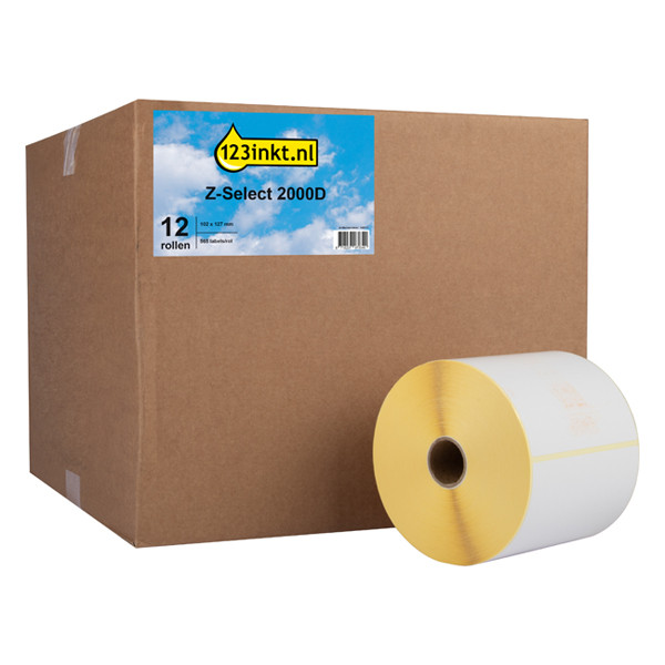 Marque 123encre remplace Zebra Z-Select 2000D étiquettes (800264-505) 102 x 127 mm (12 rouleaux) 140111 - 1