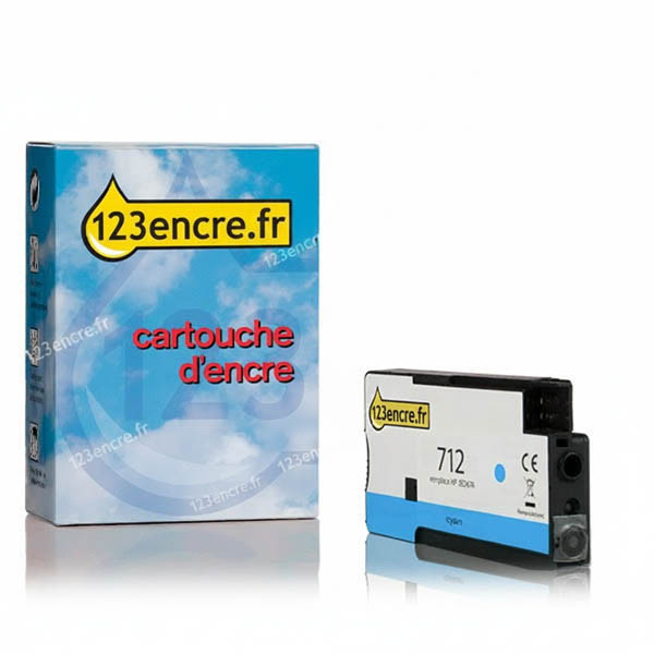 Marque 123encre remplace la cartouche d'encre HP 712 (3ED67A) - cyan 093109 - 1