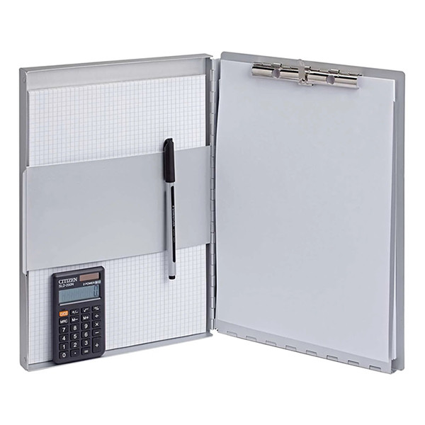 Maul MAULassist porte-bloc A4 vertical avec compartiment de rangement - argent 402319 - 4