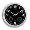 Maul MAULdrive horloge murale radiocommandée en plastique avec cadran noir (Ø 30 cm) - gris 402495 - 1