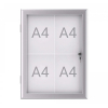 Maul MAULexcite vitrine pour extérieur/intérieur 4 x A4 aluminium 402388 - 1
