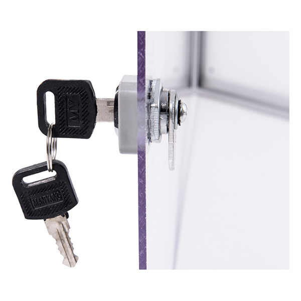 Maul MAULextraslim vitrine pour intérieur 3 x A4 aluminium 402393 - 4