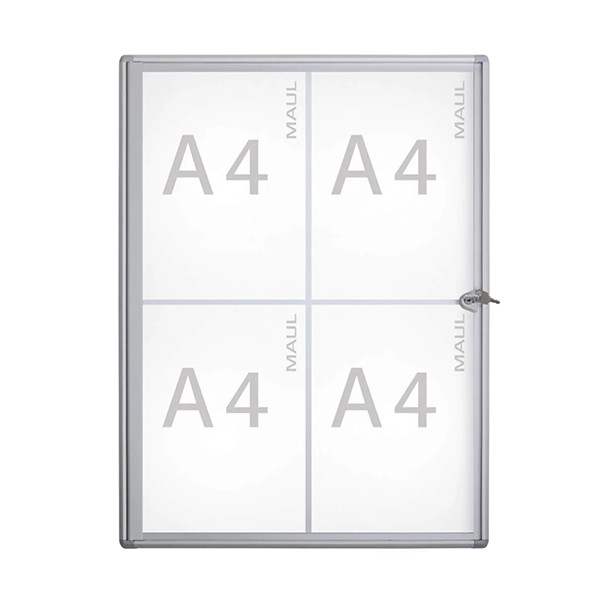Maul MAULextraslim vitrine pour intérieur 4 x A4 aluminium 402394 - 1
