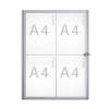 Maul MAULextraslim vitrine pour intérieur 4 x A4 aluminium 402394 - 1
