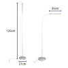 Maul MAULpirro lampadaire LED dimmable - blanc 402361 - 3