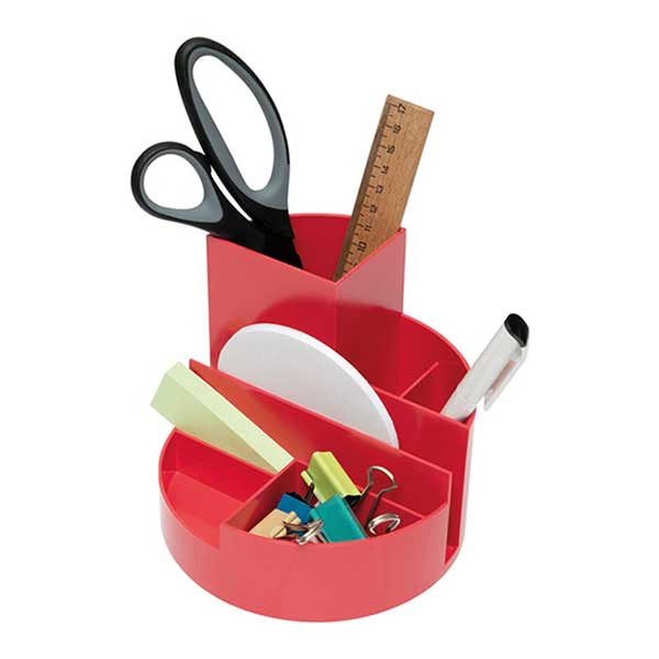 Maul MAULroundbox recycling organisateur de bureau - rouge 402429 - 3