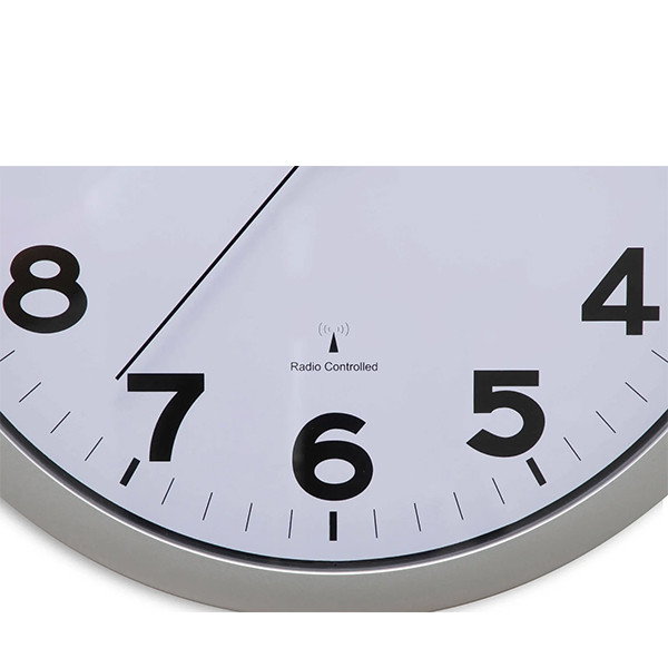 Maul MAULstep horloge murale radiocommandée en plastique avec cadran blanc (Ø 40 cm) - gris 402494 - 3