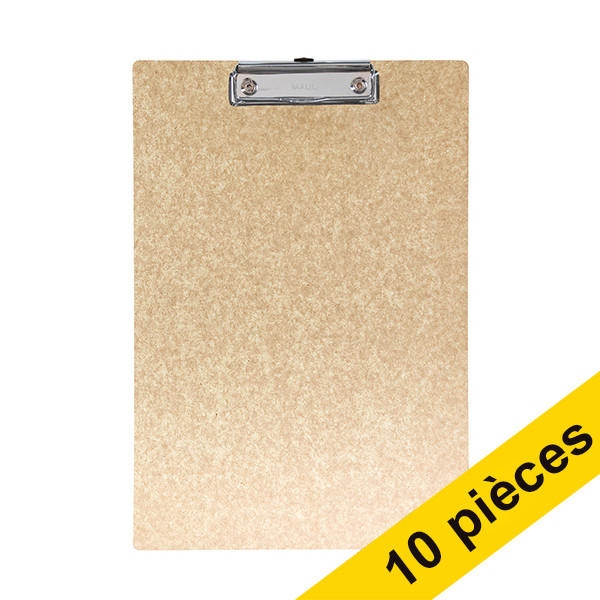 Offre : 10x Maul MAULbalance porte-bloc A4 vertical - grain de bois 424878 - 1