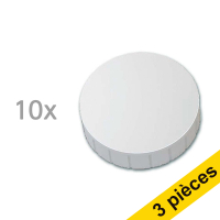 Offre : 3x Maul aimants extra puissants 38 mm (10 pièces) - blanc
