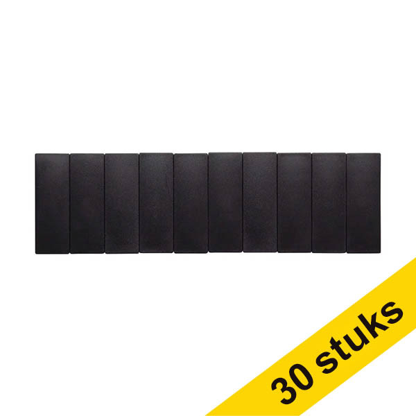 Offre : 3x Maul aimants rectangles 54 x 19 mm (10 pièces) - noir 424826 - 1