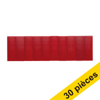 Offre : 3x Maul aimants rectangles 54 x 19 mm (10 pièces) - rouge