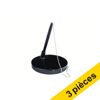 Offre : 3x Maul stylo à bille sur socle rond - noir