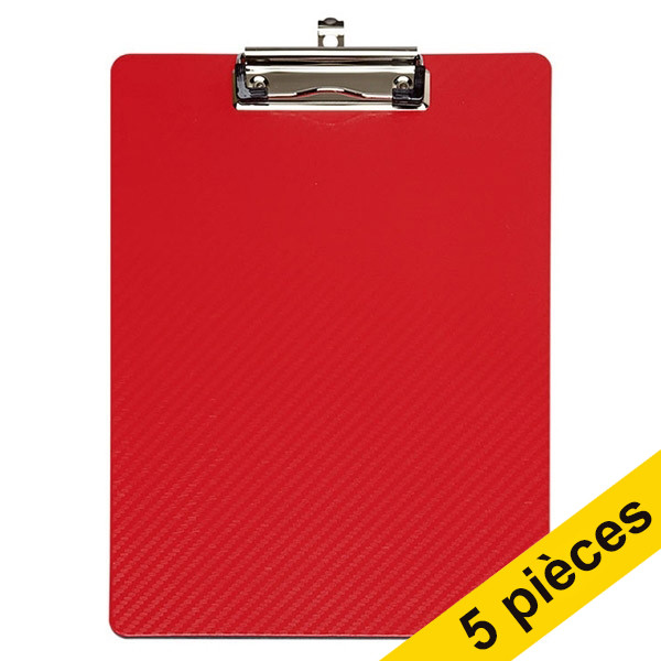 Offre : 5x Maul MAULflexx porte-bloc A4 vertical - rouge 402458 - 1