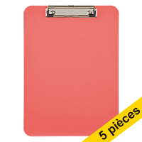 Offre : 5x Maul porte-bloc A4 vertical en plastique - touch of rose