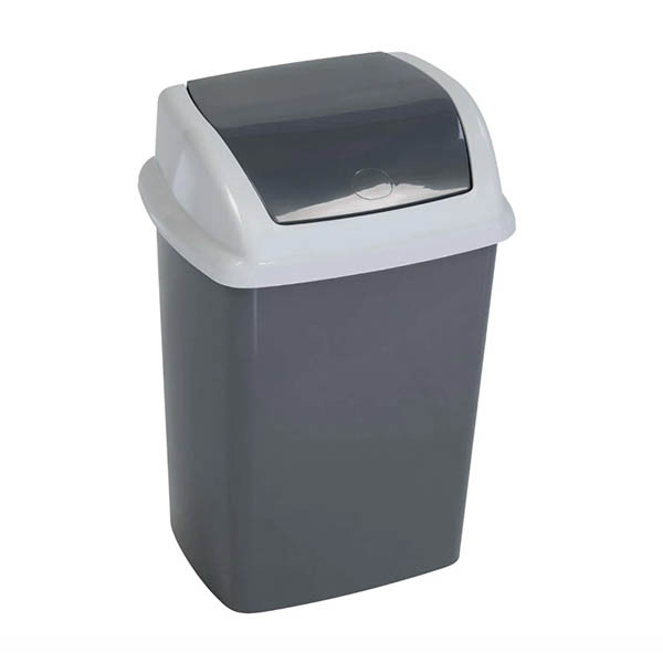 Maul Swing poubelle (5 litres) - gris 354895 - 1