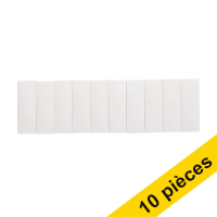 Maul aimants rectangles 54 x 19 mm (10 pièces) - blanc 402090