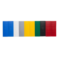 Maul aimants rectangles 54 x 19 mm (10 pièces) - coloré 402240