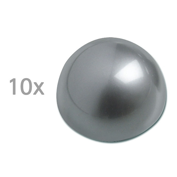 Maul boule demi-sphère magnétique 30 mm argentée (10 pièces) 402028 - 1