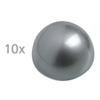Maul boule demi-sphère magnétique 30 mm argentée (10 pièces) 402028