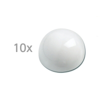 Maul boule demi-sphère magnétique 30 mm blanche (10 pièces) 402027