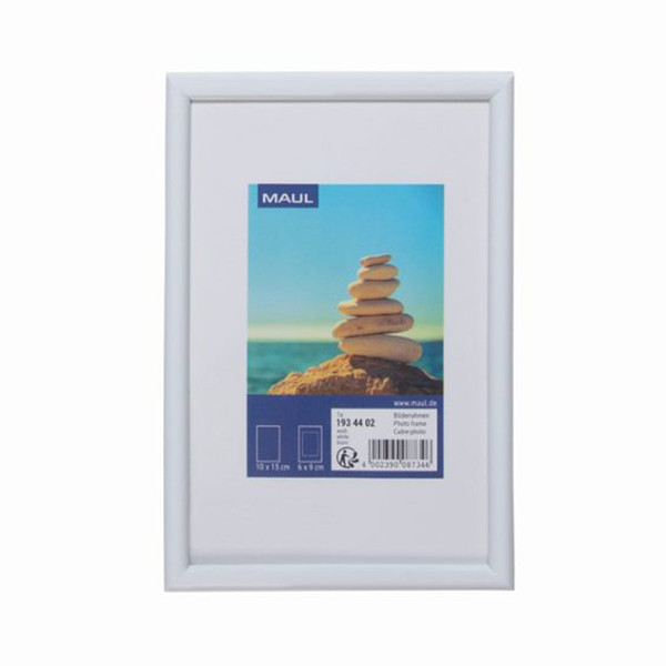 Maul cadre photo plastique 10 x 15 cm - blanc 424851 - 1