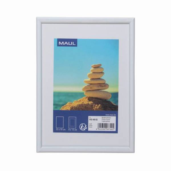 Maul cadre photo plastique 13 x 18 cm - blanc 424853 - 1