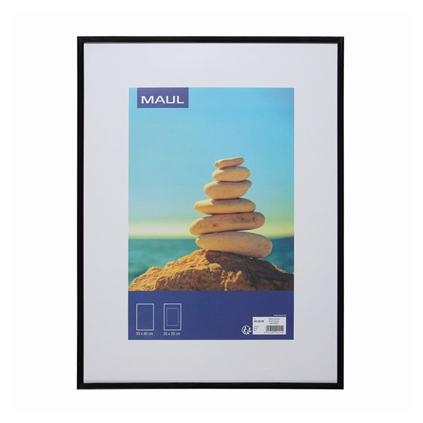 Maul cadre photo plastique 30 x 40 cm - noir 424860 - 1