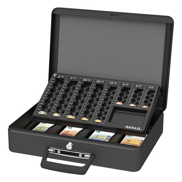 Maul caisse à monnaie de luxe en acier (37 x 29 x 12 cm) - noir 424911 - 1