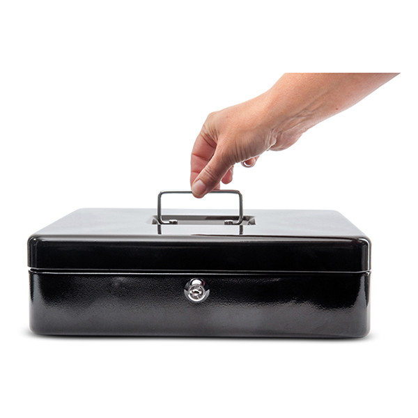 Maul caisse à monnaie en acier (30 x 25 x 8,7 cm) - noir 402011 - 3